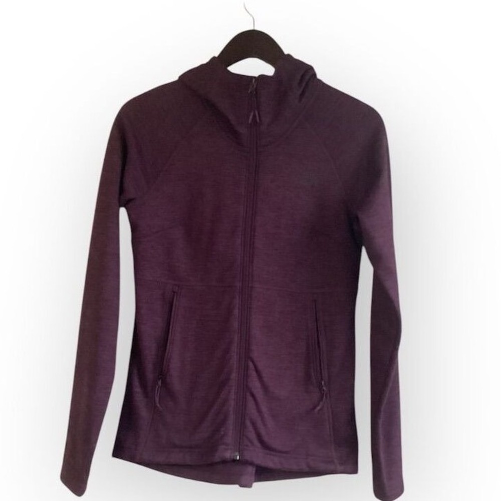 The North Face Womens Purple Fleece‎ Hooded Zip Up Jacket Size S